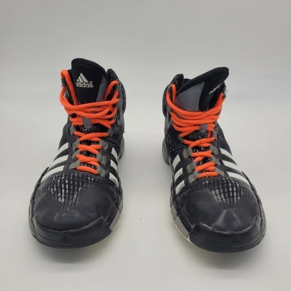 Adidas Adipure Crazy Quick Basketball Shoes Size 4.5 Youth Black Grey